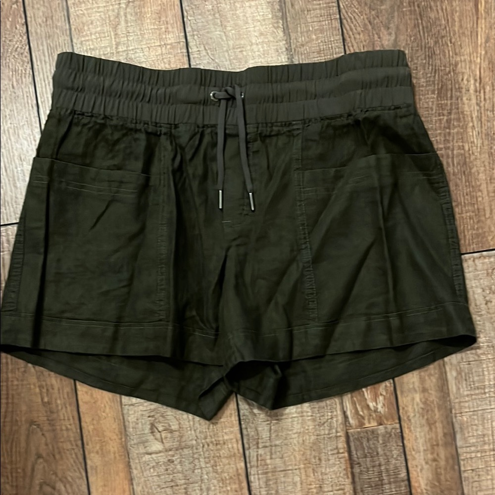 Athleta Dark Gray Athletic Shorts with Adjustable Fit